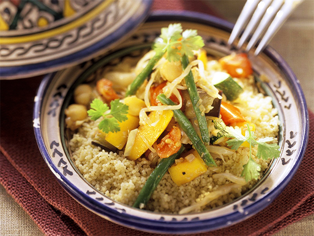 Recette tajine de légumes avec couscous